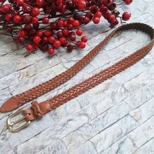 Genuine Braided Leather Belt
